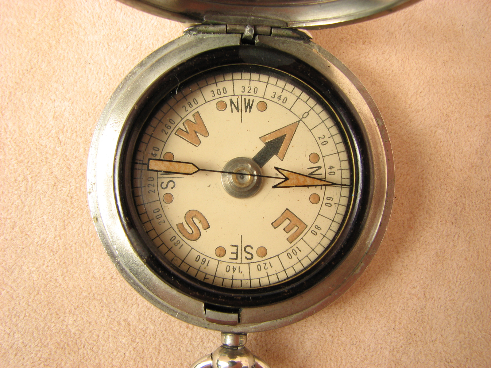 Pocket compass given as Newquay Sailing Club Team Race prize 1956
